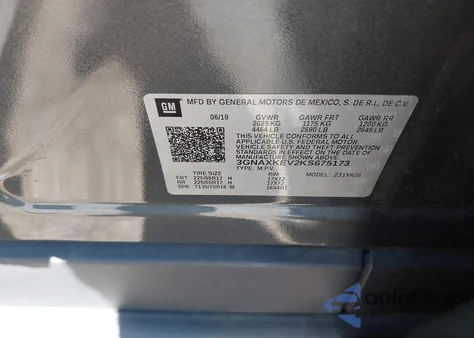 2019 Chevrolet Equinox Lt from USA, damaged, VIN 3GNAXKEV2KS675173